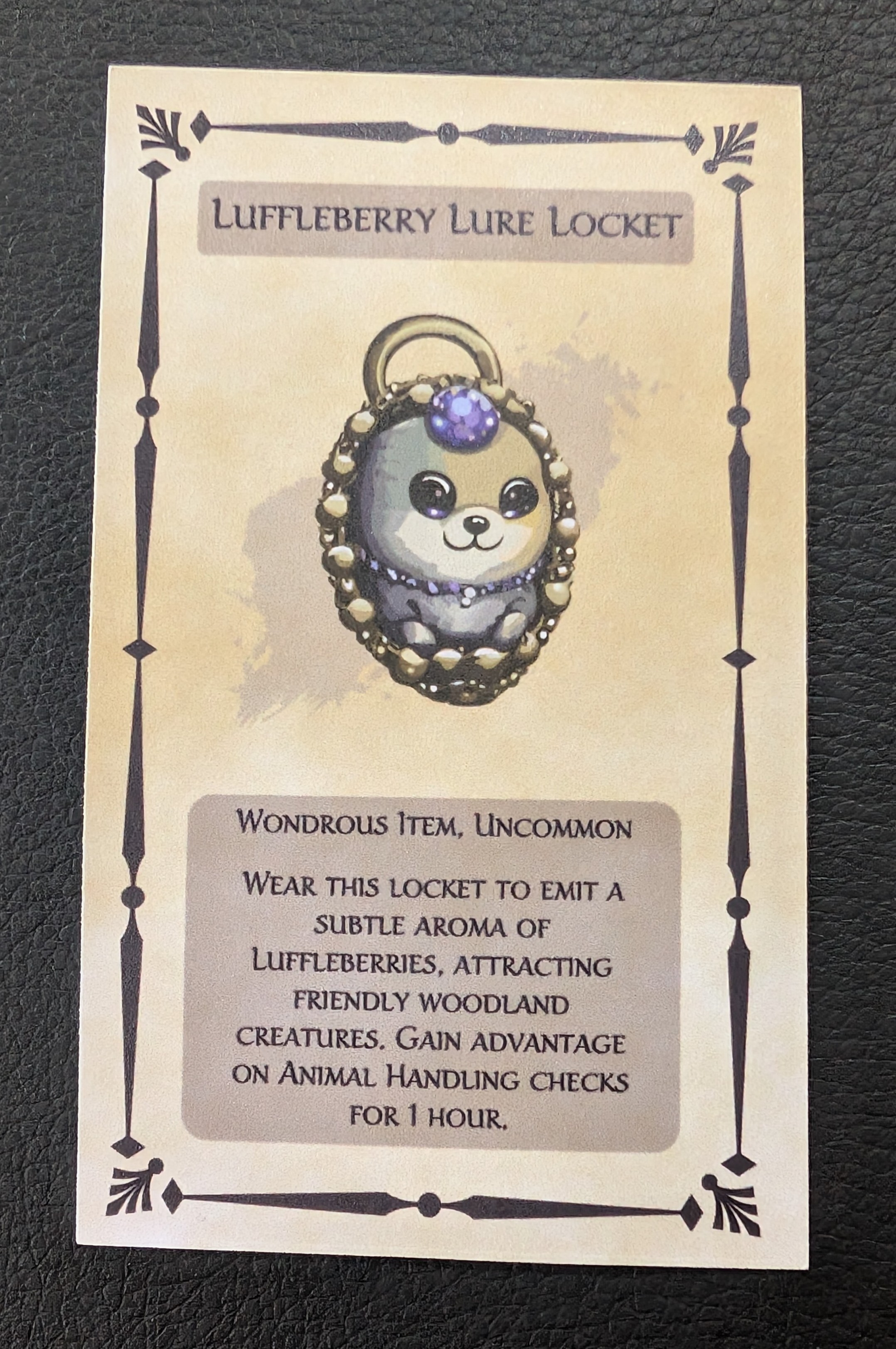 Luffleberry Card (back)