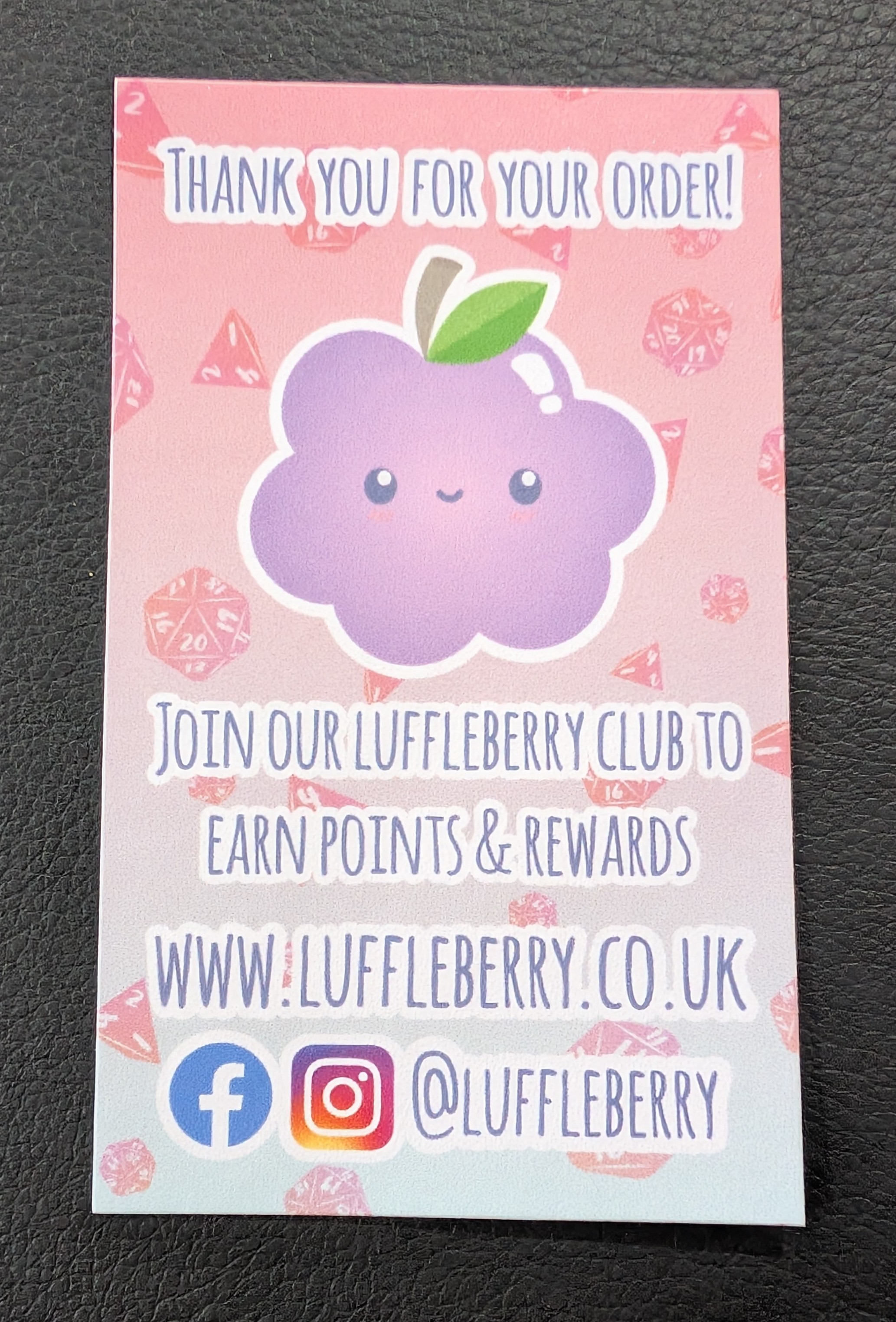 Luffleberry Card (front)